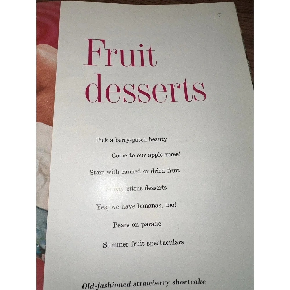 Vtg Better Homes Gardens Dessert‎ Cookbook 1960 Retro Cooking!!